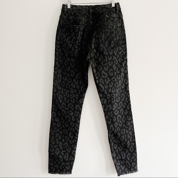 Anthropologie DL1961 Farrow Ankle Leopard High-Rise Instasculpt Skinny Jean 31 - Picture 10 of 14